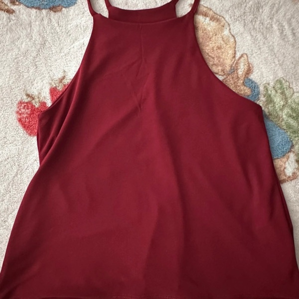 Red Sleeveless Tank Top